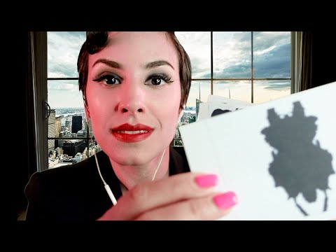 ASMR Psychologist Roleplay [Spanish accent] [inkblot test] [gentle rain]
