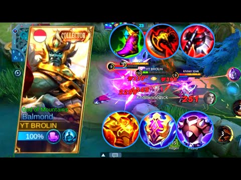 BALMOND FULL BUILD ( HIGH DAMAGE ) / BUILD TOP 1 GLOBAL BALMOND ~ MOBILE LEGENDS