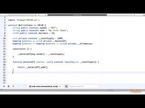 Blockchain Real World Projects Set the Token Standards with ERC20| packtpub com