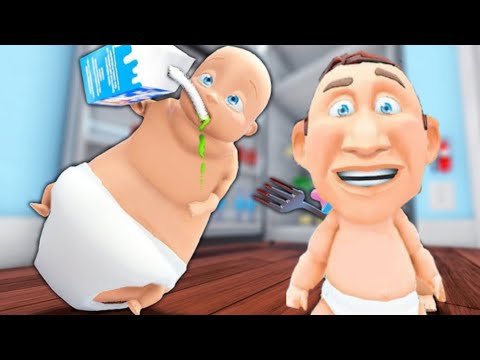 "Babies Flood the House with BOILING Water🍼Enjoy a Milk Surviving the Crazy Game 'Who is Your Daddy?