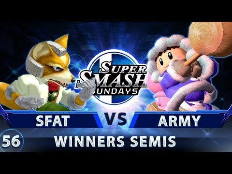 SSS 56 - CLG.SFAT (Fox) vs. Top Shelf | ARMY (ICs) - SSBM Top 32 Winners Semis - Smash Melee