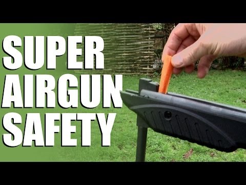 Spring powered air rifle safety - Watch those fingers!