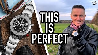 Hanhart Brings Back A Type 20: The Best Mechanical Do It All Chronograph - Red Lion MK II 417 Watch