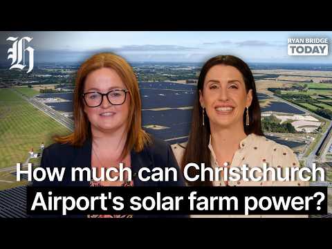 Thumbnail for How much can Christchurch Airport's new solar farm power? | Ryan Bridge TODAY