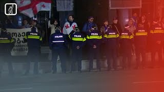 „ოცნების“ პოლიციის განსაკუთრებული მობილიზება რუსთაველის გამზირზე