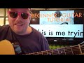 How To Play This Is Me Trying Taylor Swift // guitar lesson beginner tutorial easy chords