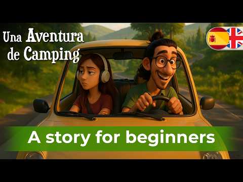 LET'S LEARN SPANISH with Funny Story (Camping adventure)
