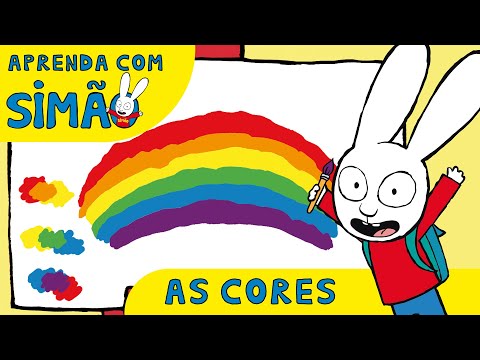 Capa de Simon - Cores *Aprenda com Simon* [Oficial] Desenhos animados para crianças
