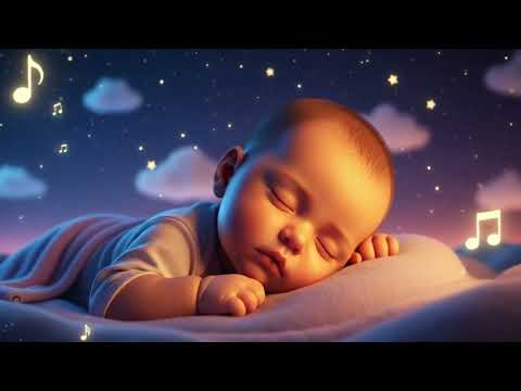 🌙 Baby Sleep Music Lullaby | Soothing Night Lullaby for Deep Baby Sleep 😴 Mozart & Brahms (1 Hour)