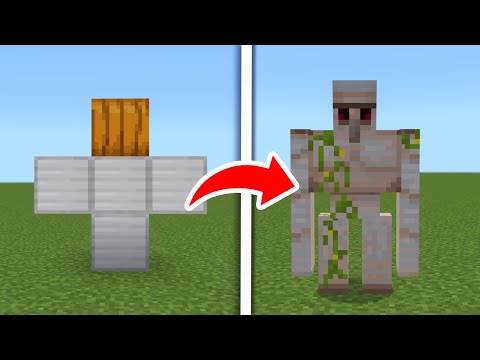 How To Make An Iron Golem In Minecraft! - Bedrock, Java, Android, IOS, Xbox, PS5, Switch, Windows