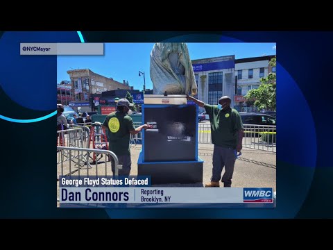 New York & New Jersey George Floyd Statues Defaced