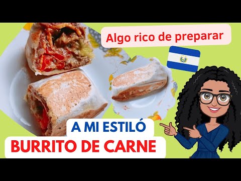 🔴cómo hacer BURRITO DE CARNE fácil y sencillo al estilo de Amor por la cocina 💖