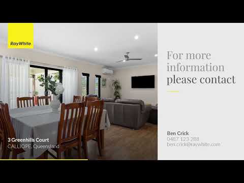 3 Greenhills Court, Calliope, QLD 4680, 4房, 2浴, House