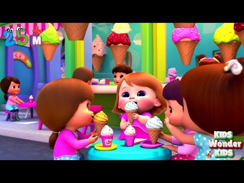 🍦☀️ Ice Cream Fun Under the Sun! Kids Song | Yummy Flavors & Summer Treats! | Rhymes Compilation