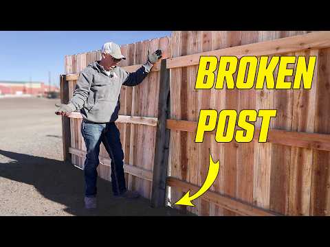 The Easy Way To Replace A Broken Fence Post