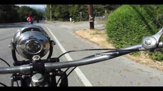 preview picture of video '1927 BSA motorcycle ridden in Portola Valley, CA'