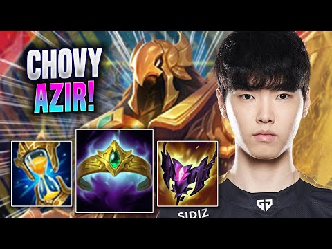 CHOVY TRIES NEW AZIR BUILD! - GEN Chovy Plays Azir MID vs Corki! | Season 2022