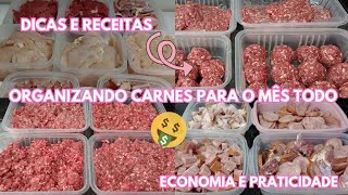 ORGANIZAÇÃO DAS CARNES PARA O MÊS - DICAS DE COMO VARIAR O CARDÁPIO E ECONOMIZAR - 🤑