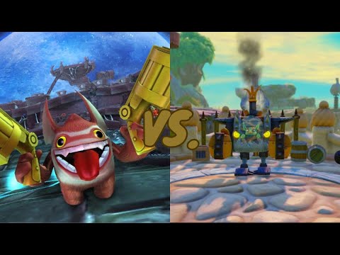 Trigger Happy VS.  Bruiser Cruiser | Skylanders Trap Team