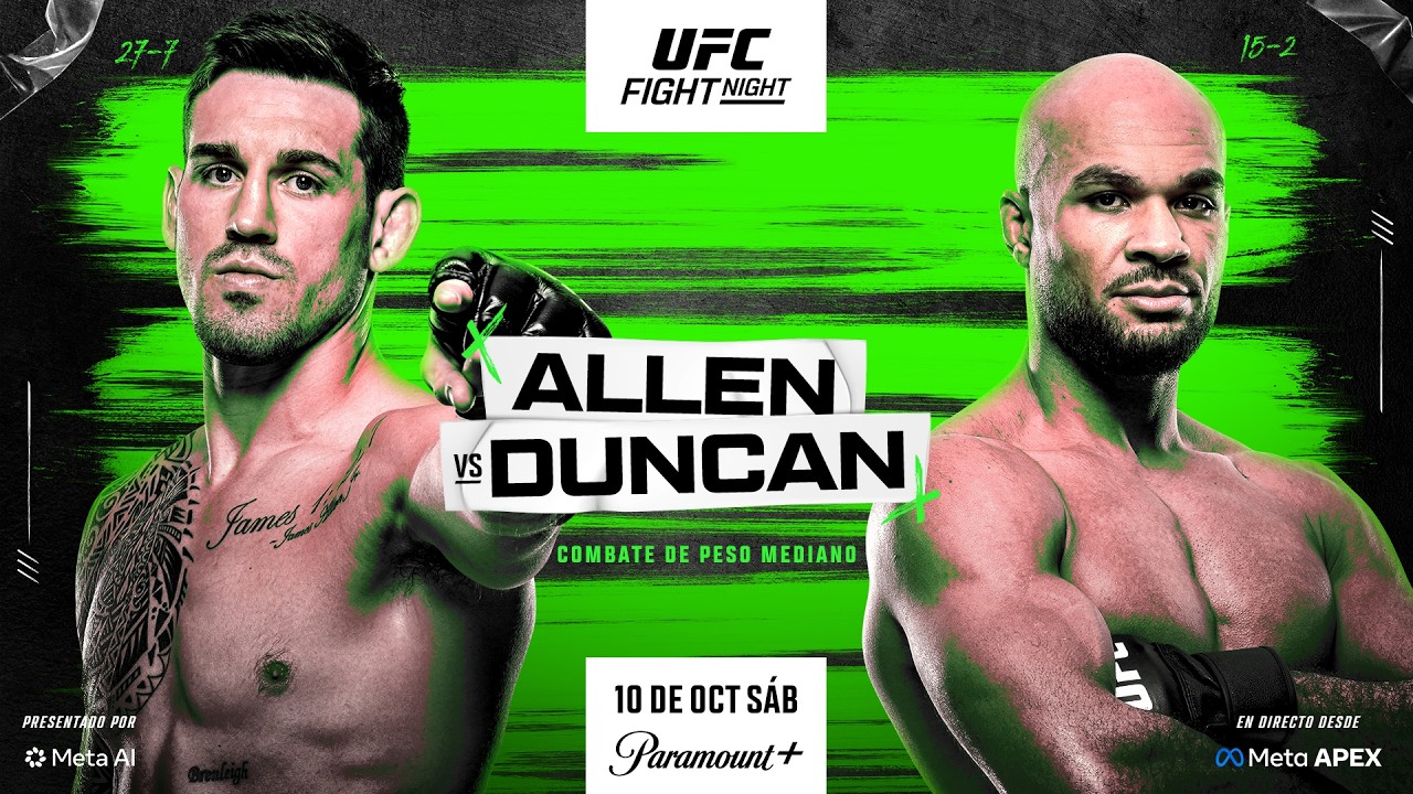 #UFCVegas122: Allen vs Duncan - Previa del Evento ¡EN VIVO!
