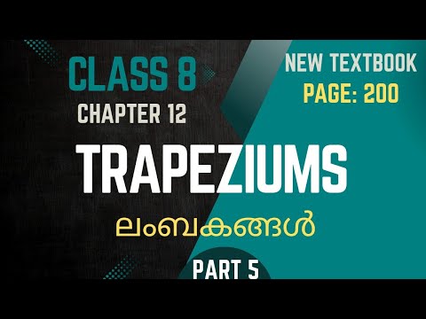 TRAPEZIUMS / Chapter 12 / Class 8 /Maths / Page 200 / part 5