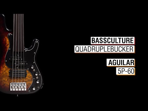 Bassculture Quadruplebucker + Aguilar 5P-60 - Jake 5p-24 Fretless