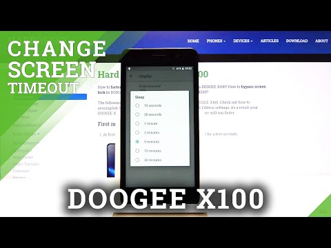 How to Set Screen Timeout in DOOGEE X100 – Find Sleep Options
