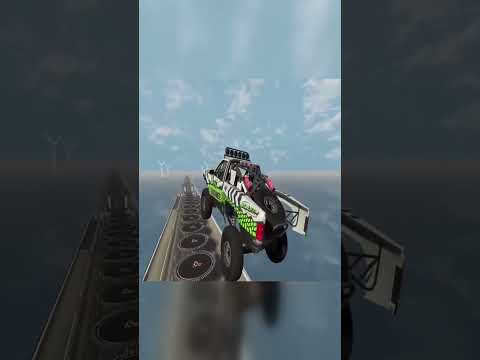 Gigantic Monster Machine Smashes Cars - Beamng drive #shorts