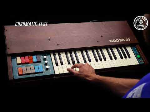 *Serviced* Rare GEM Rodeo 37 Vintage Combo Organ & Rhythm Preset Drum Machine w/Built-in Speaker | Italian Analog Synth Synthesiser Transistor Galanti Keyboard from 70s image 18