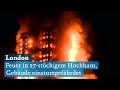 London 27 Stöckiges Hochhaus In Flammen Grenfell Tower Einsturzgefährdet
