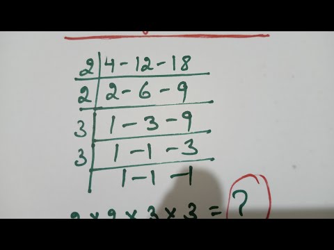 how to find LCM by division method ?
