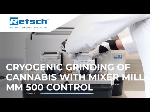 Cryogenic grinding of cannabis with the MM 500 Control Mixer Mill