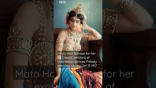 Download lagu Mata Hari lived in Dutch East Indies colony, charged with being a spy and executed #OTD Oct 15 1917 mp3