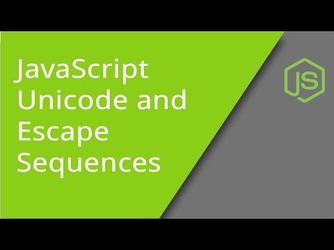 JavaScript Unicode Characters and Escape Sequences