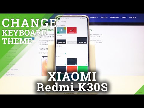 How to Set Up Picture as Keyboard Theme in Xiaomi Redmi K30s - Customize Keyboard Theme
