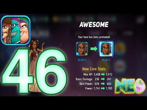 Disney Heroes: Battle Mode Gameplay Walkthrough Part 46 - Characters Upgrade! (iOS, Android)