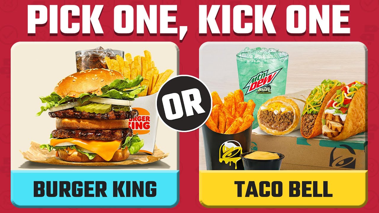 PICK ONE, KICK ONE... - FOOD EDITION | WHAT WOULD YOU RATHER PICK?