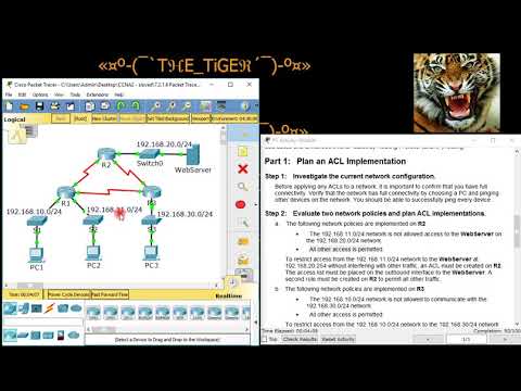 شرح ل Configuring Numbered Standard IPv4 ACLs - CCNA2 - 7.2.1.6