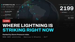 🔴 LIVE: Lightning Map — Storms Across the Americas | 24/7