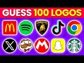 Guess the Logo in 3 Seconds | 100 Famous Logos | Ultimate Logo Quiz 2024