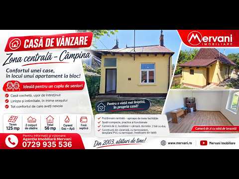 Casa cu 2 camere de vanzare in Campina — Video