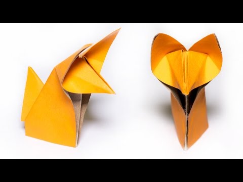 Origami Fox. How to make a cute Fox