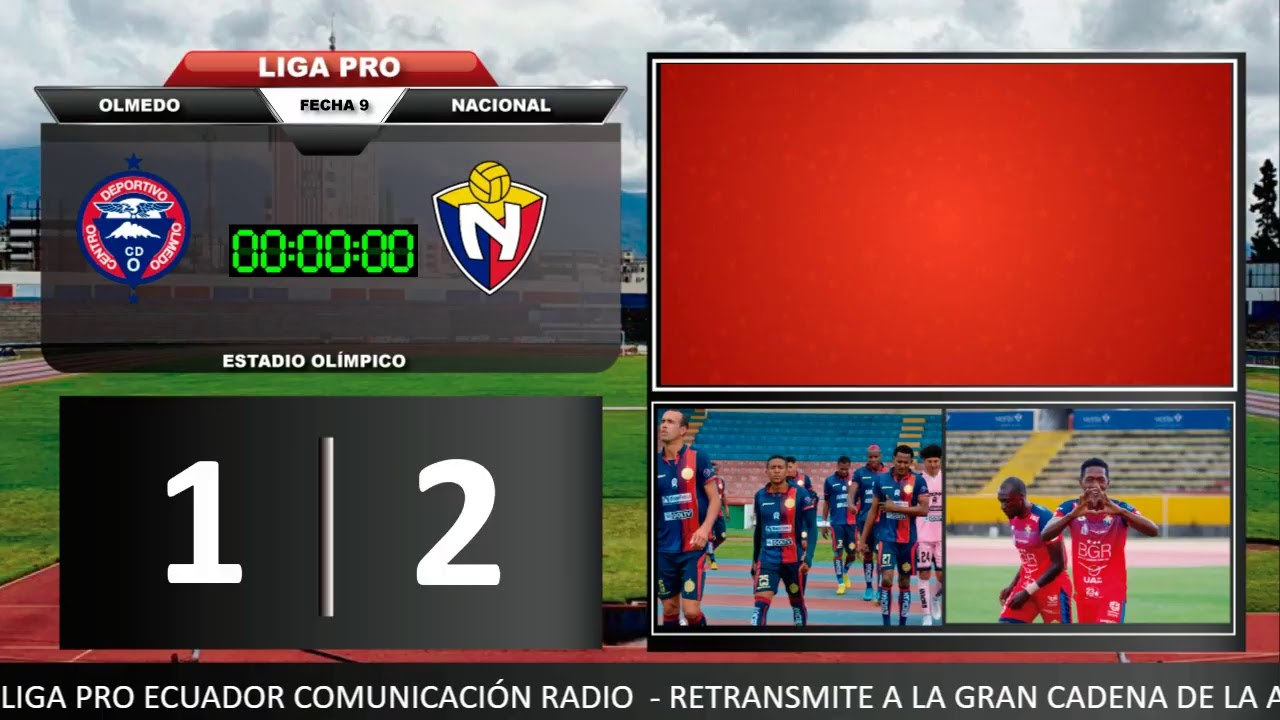 Olmedo vs El Nacional, Siga el fútbol en VIVO