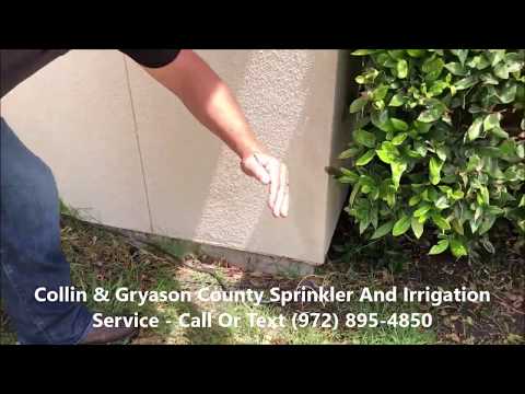 Sprinkler System Repair Example - McKinney, Frisco, Allen, Sherman, Denison, Collin & Grayson County