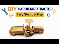 DIY Cardboard Tractor Trolley Handmade Mini Tractor