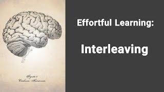 Effortful Learning  -  Interleaving