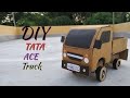 How To Make A Tata Ace Mini Truck From Cardboard Homemade Diy Cargo Truck