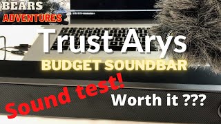 Trust Arys PC Soundbar Speaker for Computer and Laptop.... Sound test and review.