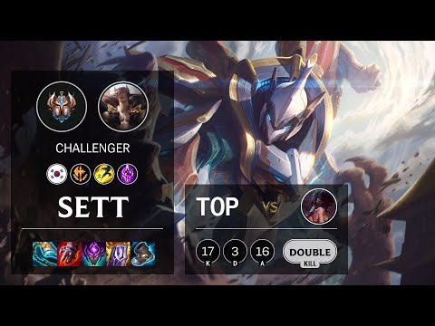 Sett Top vs Akali - KR Challenger Patch 11.8