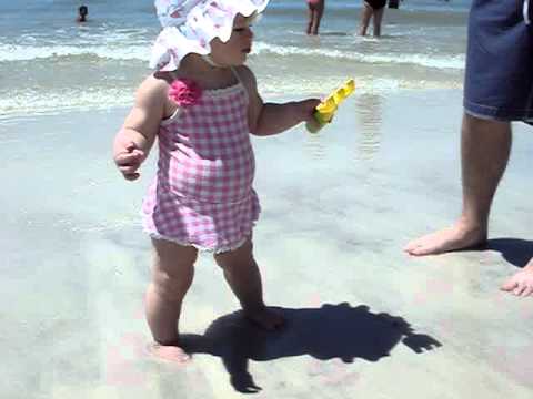 Lila at the Beach - 4/6/11